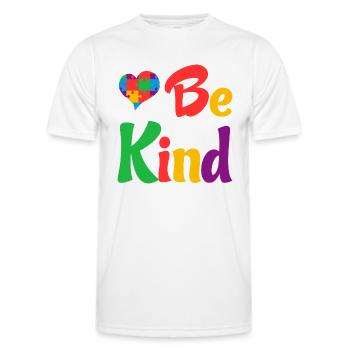 Love Be Kind Graphique - T-shirt sport Homme - blanc - Devant - AI Model Male 178 dark (178cm)