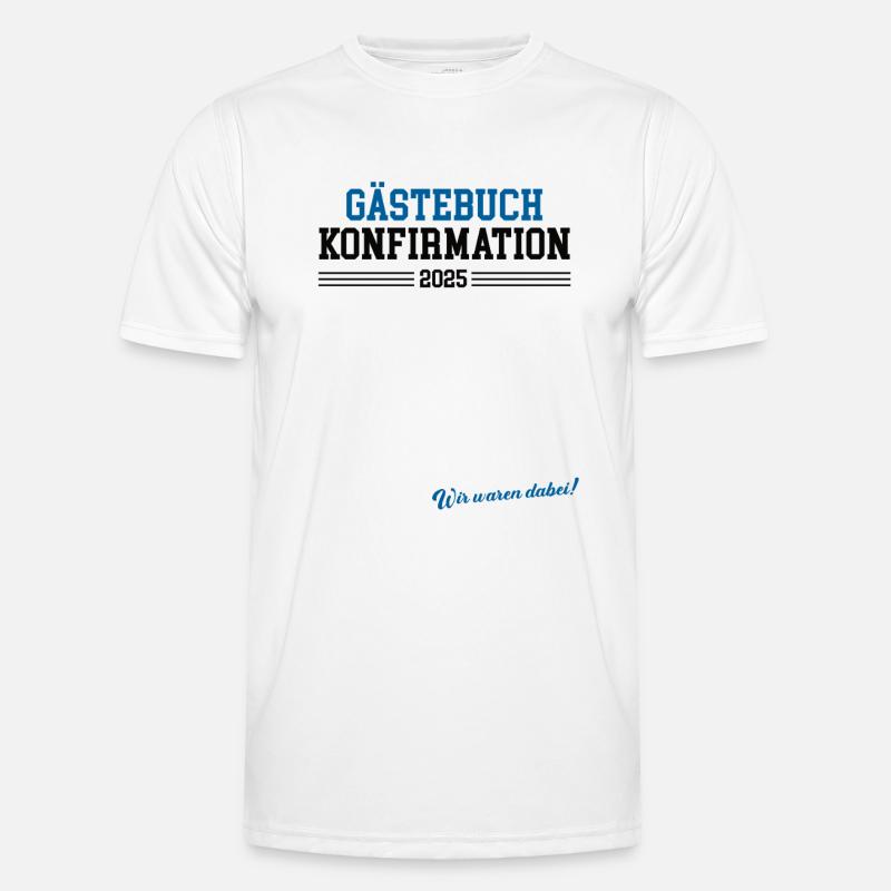 Konfirmation 2025 Gästebuch Konfirmiert Konfirmand Männer Funktions-T-Shirt