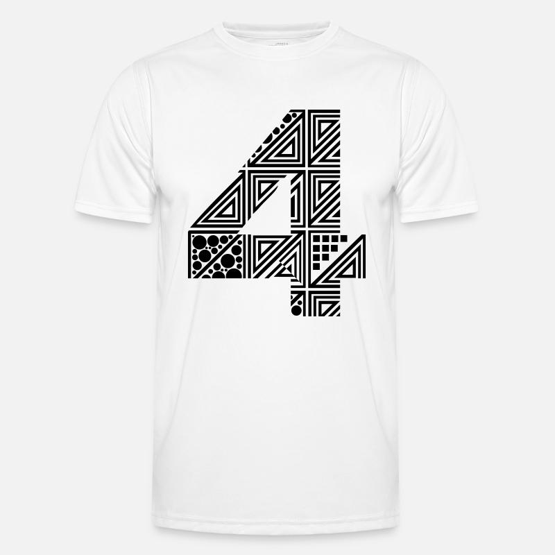 4 number four T-shirt sport Homme