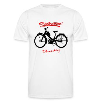 NSU Quickly Moped Cult - Men's Functional T-Shirt - white - Front - AI Model Male 178 dark (178cm)