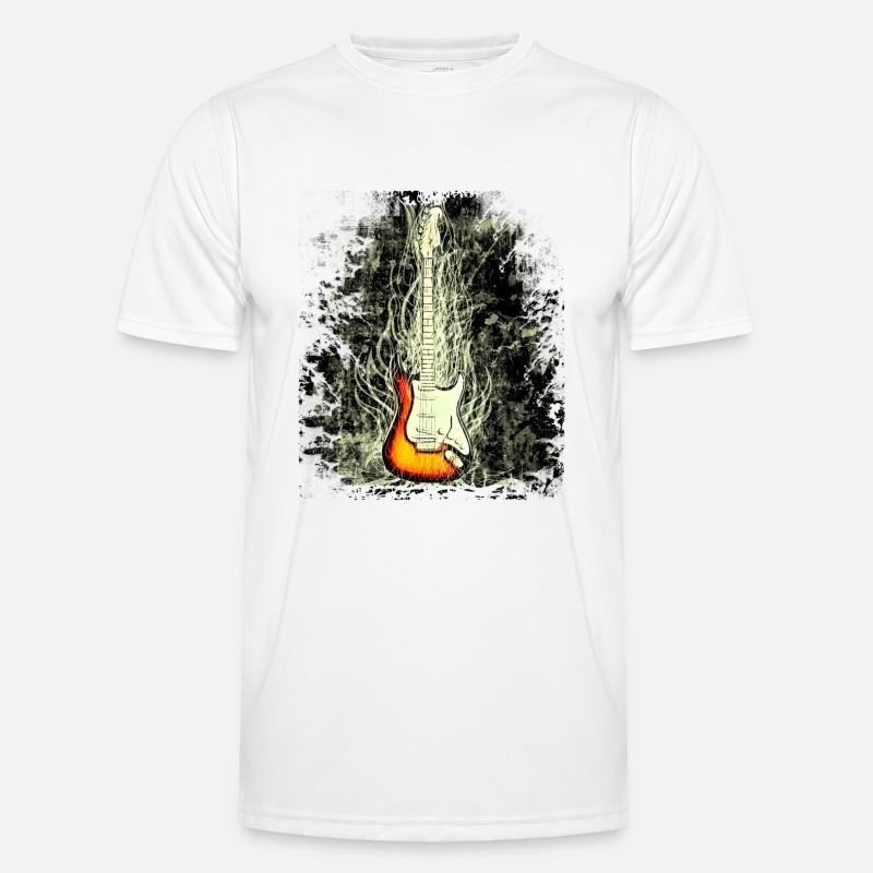 guitar - Männer Funktions-T-Shirt - Weiß