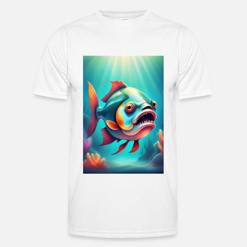 Strange looking creepy fish Men's Functional T-Shirt