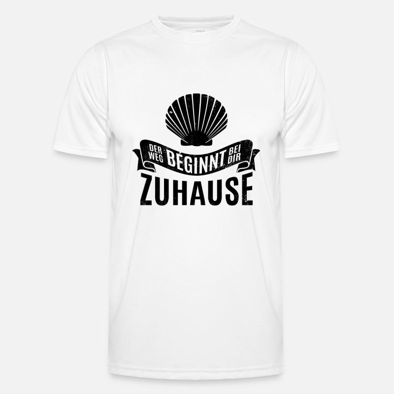Der Weg beginnt bei dir zu Hause - Camino - Pilger Männer Funktions-T-Shirt