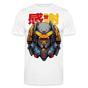 Anime Robot TWO! - Men's Functional T-Shirt - white - Front - AI Model Male 178 dark (178cm)
