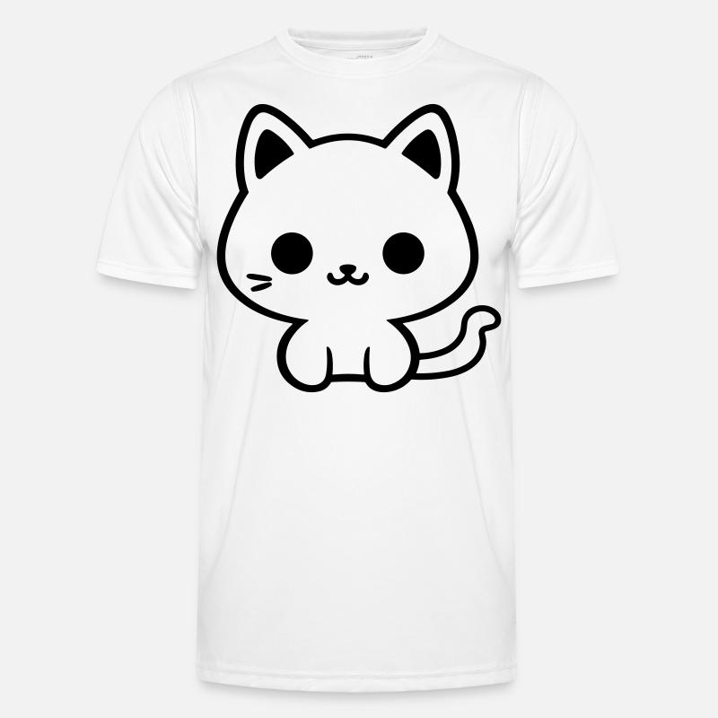 cat - Men's Functional T-Shirt - white