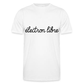 Electron Libre - T-shirt sport Homme - blanc - Devant - AI Model Male 178 dark (178cm)