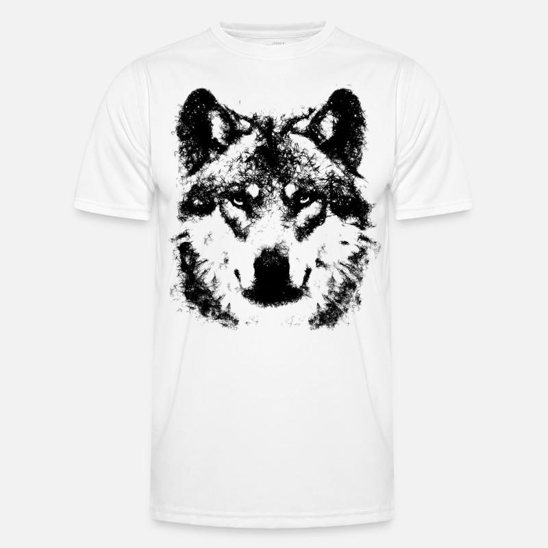 Wolf Männer Funktions-T-Shirt