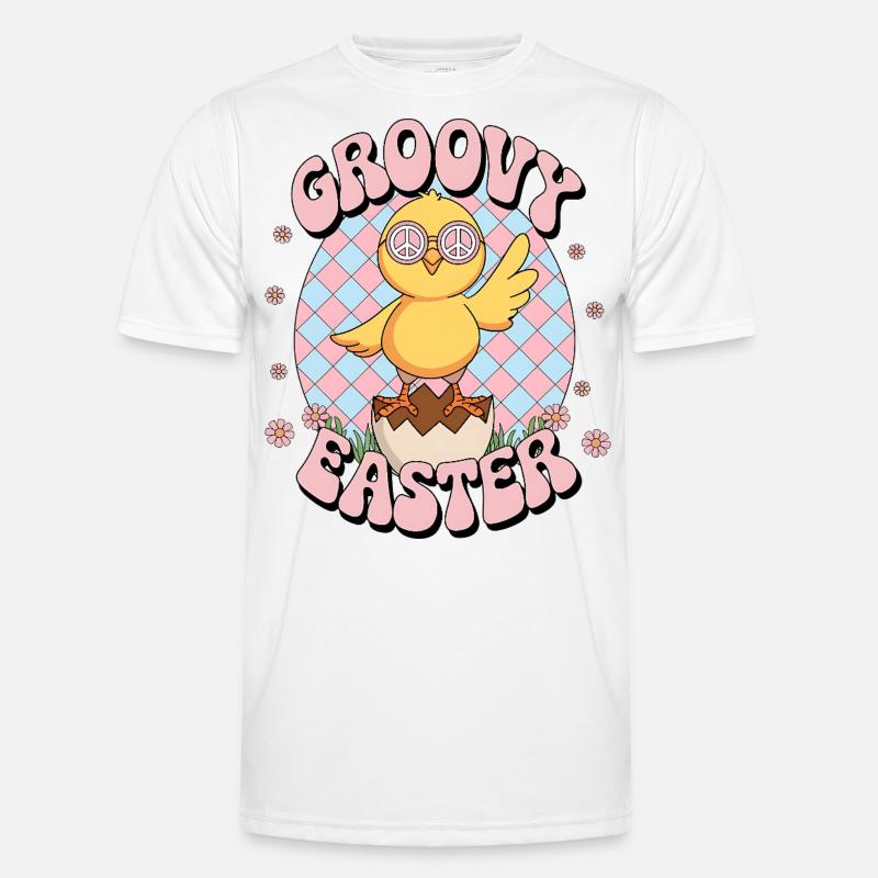Groovy Easter Men's Functional T-Shirt