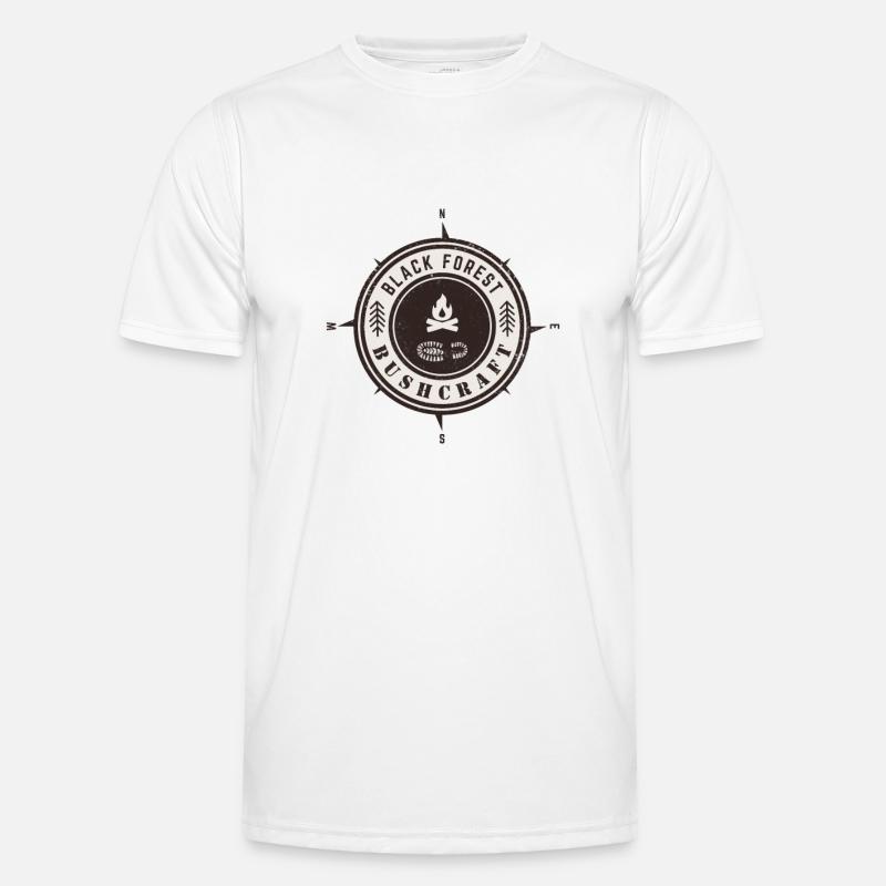 Black Forest Bushcraft - Men's Functional T-Shirt - white