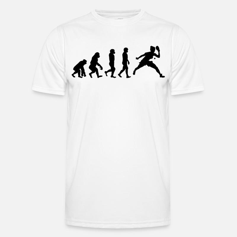 Ping Pong Table Tennis Paddle Player Evolution Men's Functional T-Shirt