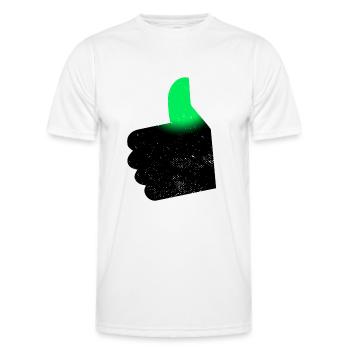 Pouce vert jardin - T-shirt sport Homme - blanc - Devant - AI Model Male 178 dark (178cm)