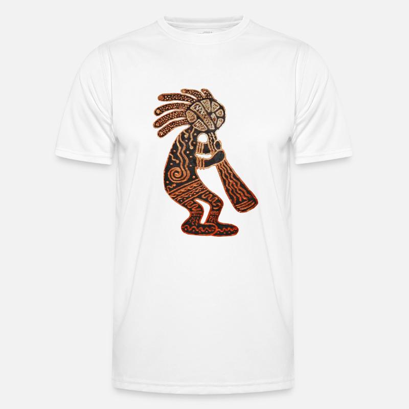 Kokopelli - Men's Functional T-Shirt - white