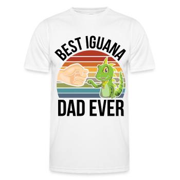 Iguana - Men's Functional T-Shirt - white - Front - AI Model Male 178 dark (178cm)