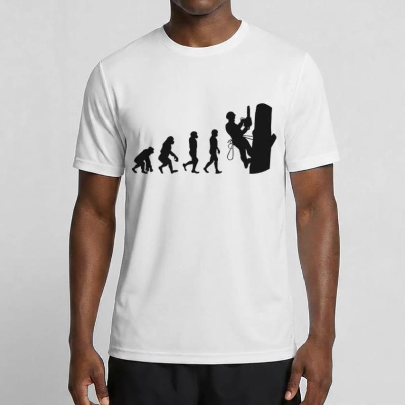 Baumpfleger Baumkletterer Kletter trimmer Evolution Männer Funktions-T-Shirt