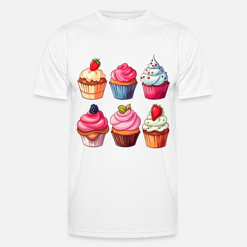 Cupcakes, Cupcake, Candy, Baked Goods - Men's Functional T-Shirt - white