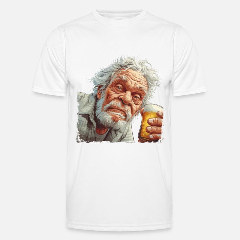 Biertrinker Outfit Vatertag Männerabend Männer Funktions-T-Shirt