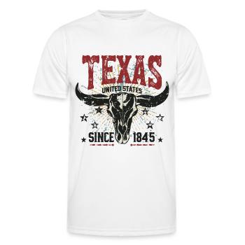 Texas, United States Since 1845 USA America - Men's Functional T-Shirt - white - Front - AI Model Male 178 dark (178cm)