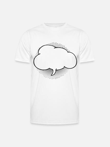 Bulle nuage - T-shirt sport Homme - blanc