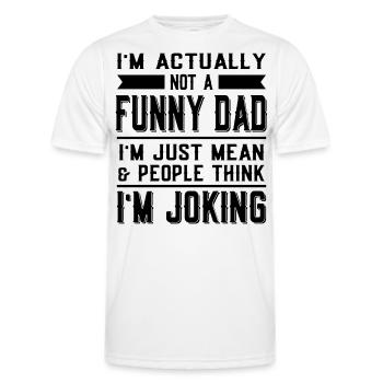 Father’s Day - Men's Functional T-Shirt - white - Front - AI Model Male 178 dark (178cm)