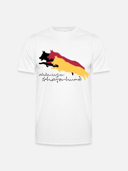 altdeutscher schäferhund - Männer Funktions-T-Shirt - Weiß