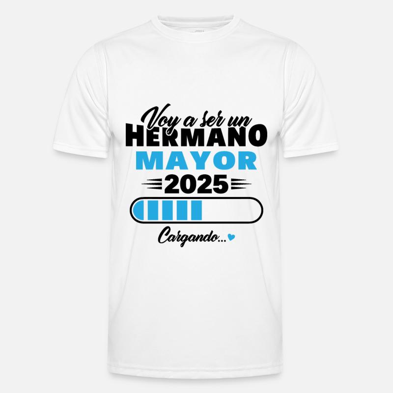 Ich werde 2025 ein großer Bruder sein Männer Funktions-T-Shirt