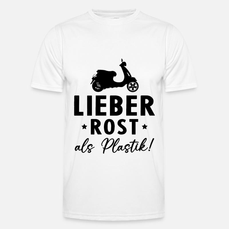 Lieber Rost als Plastic Männer Funktions-T-Shirt