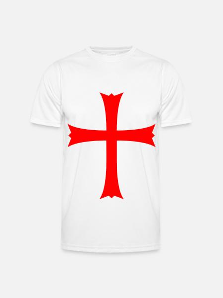Jerusalem Cross Jerusalem Cross - Men's Functional T-Shirt - white