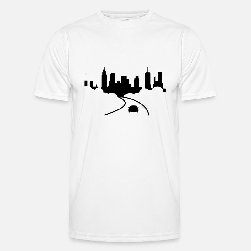 Stadt Männer Funktions-T-Shirt