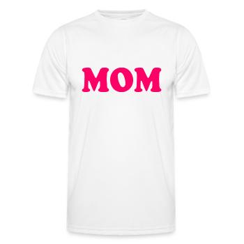 Mom - T-shirt sport Homme - blanc - Devant - AI Model Male 178 dark (178cm)