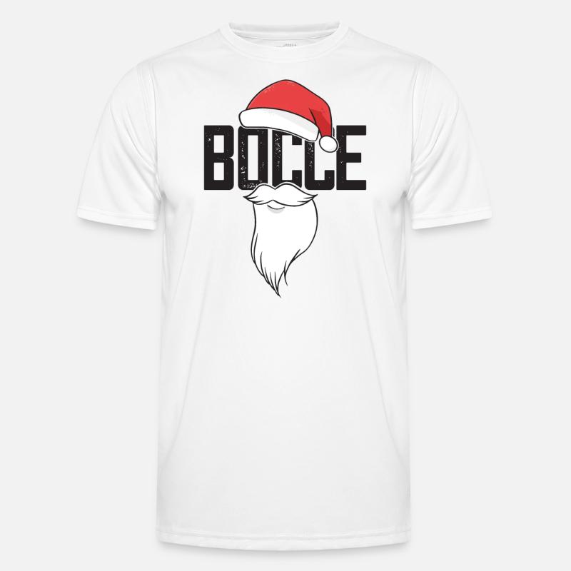 Bocce Weihnachtsmann Bocce Ball mit Jack Bocci Männer Funktions-T-Shirt