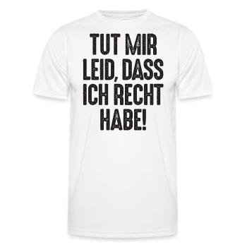 Tut mir Leid, dass ich Recht habe Rechthaber - Männer Funktions-T-Shirt - Weiß - Vorne - AI Model Male 178 dark (178cm)