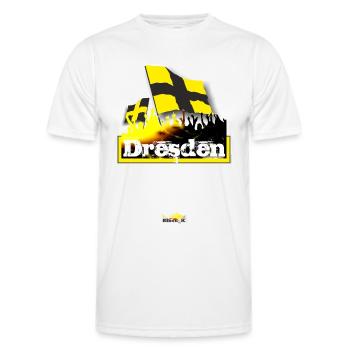 Dresde - T-shirt sport Homme - blanc - Devant - AI Model Male 178 dark (178cm)