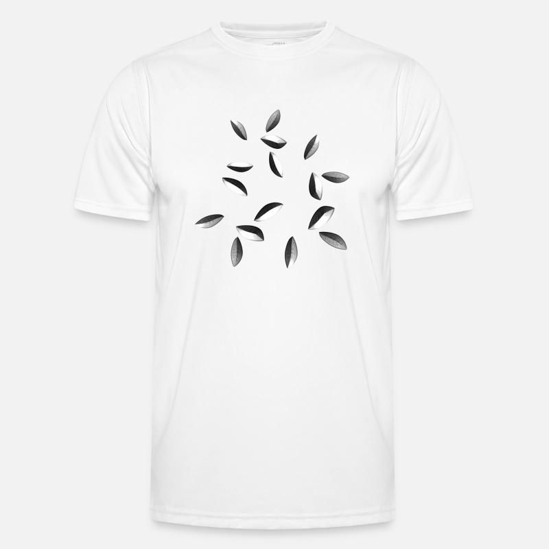 graues muster grau glänzend Männer Funktions-T-Shirt