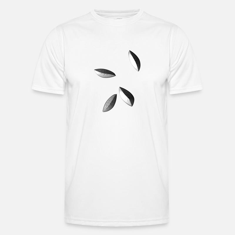grey symbols pattern sheets - Men's Functional T-Shirt - white