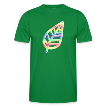 Blatt Symbol Natur bunt - Männer Funktions-T-Shirt - Kelly Green - Vorne - AI Model Male 178 dark (178cm)