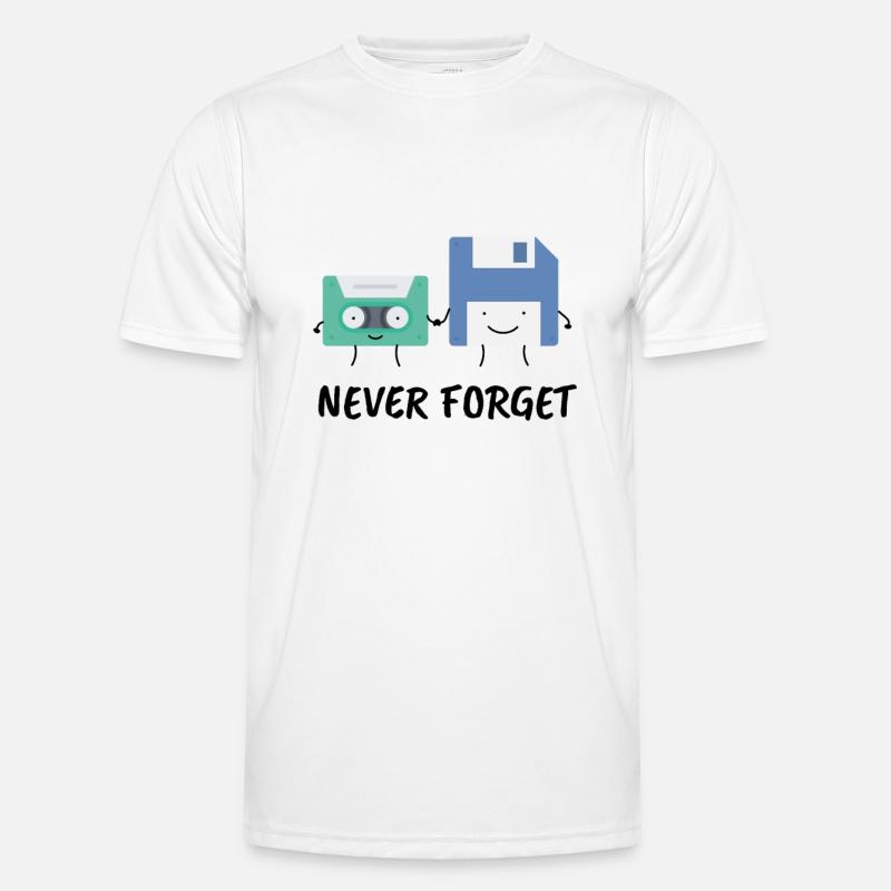 Never forget! - Men's Functional T-Shirt - white