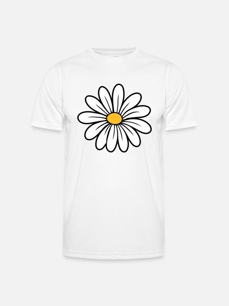 Gänseblümchen - Männer Funktions-T-Shirt - Weiß