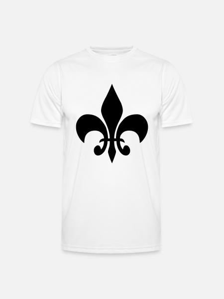 fleur de lis french lily - Men's Functional T-Shirt - white