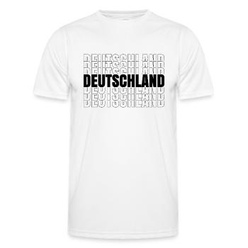 DEUTSCHLAND - GERMANY - DEUTSCHER - Männer Funktions-T-Shirt - Weiß - Vorne - AI Model Male 178 dark (178cm)