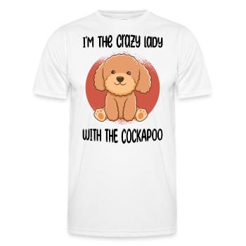 Cockapoo - T-shirt sport Homme - blanc - Devant - AI Model Male 178 dark (178cm)
