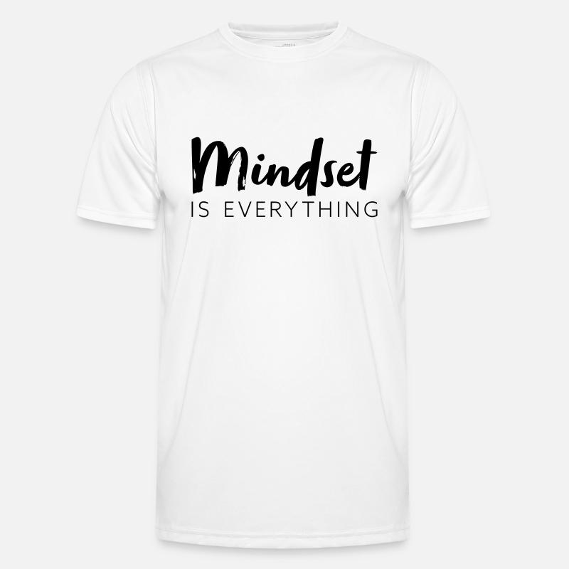 Mindset is everything - Men's Functional T-Shirt - white