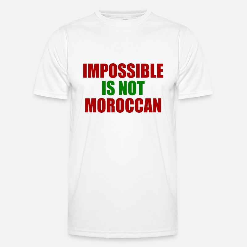 impossible is not moroccan Männer Funktions-T-Shirt
