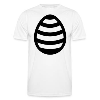 Egg - Men's Functional T-Shirt - white - Front - AI Model Male 178 dark (178cm)