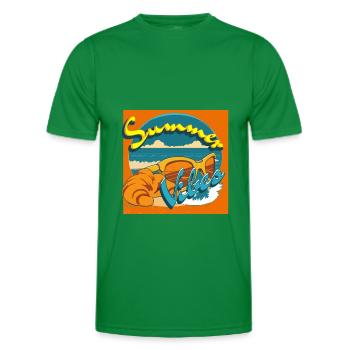 Summer vibes Retro style - Men's Functional T-Shirt - kelly green - Front - AI Model Male 178 dark (178cm)