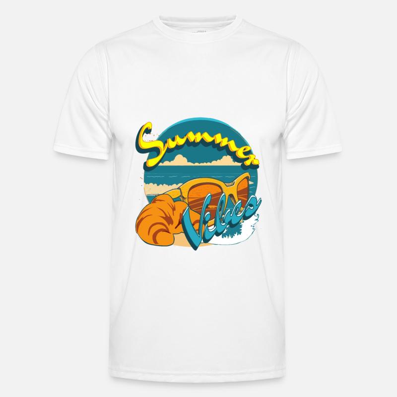 Summer vibes Retro style - Men's Functional T-Shirt - white