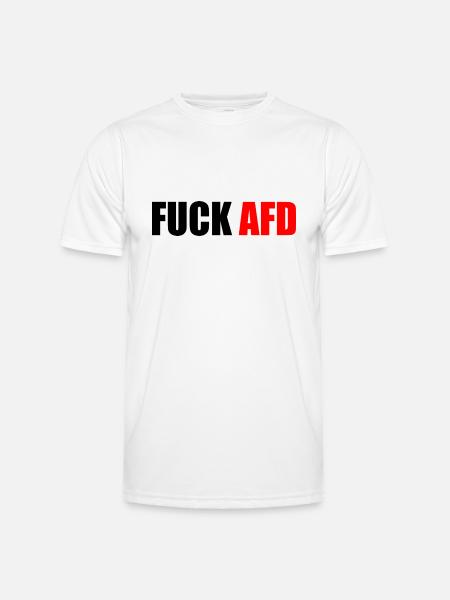 Fuck afd - Men's Functional T-Shirt - white