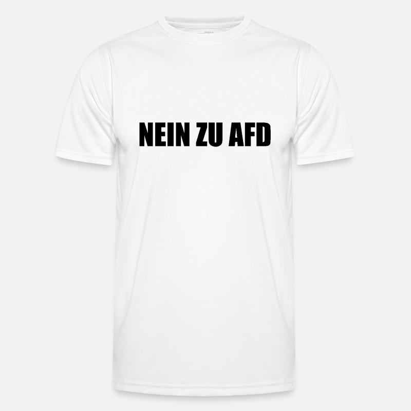 Nein zu afd Männer Funktions-T-Shirt