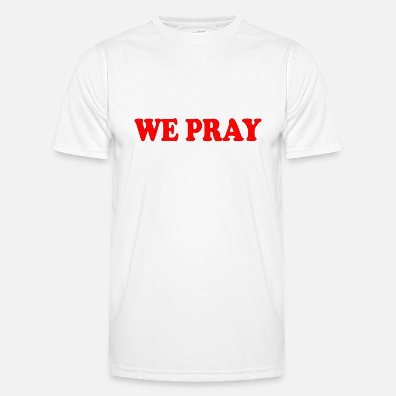 We pray T-shirt sport Homme