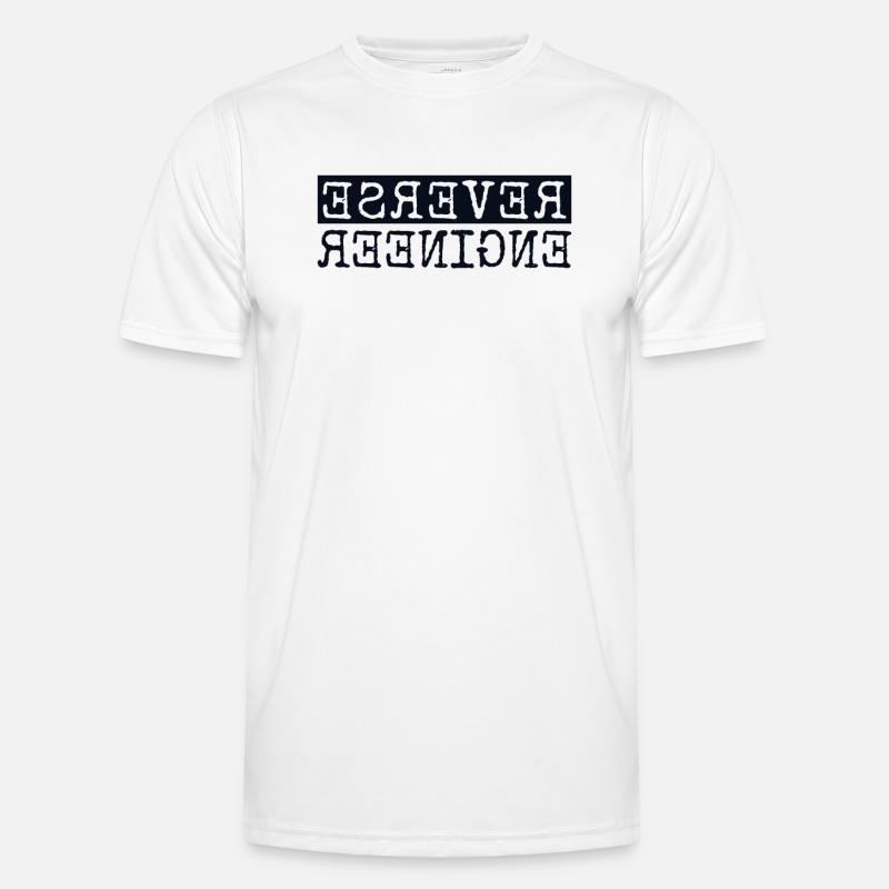 Reverse Engineer Softwareingenieur Developer - Männer Funktions-T-Shirt - Weiß