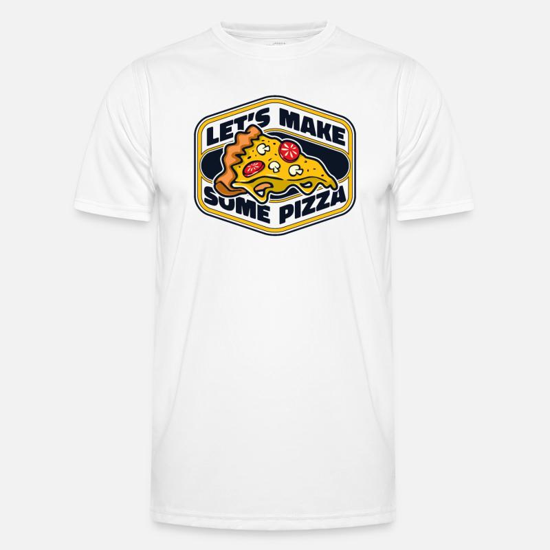 Let's Make Some Pizza Pizzablech Pizzaofen Pizza Männer Funktions-T-Shirt